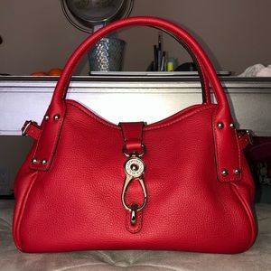 Dooney & Bourke Belvedere Leather LogoLock Satchel